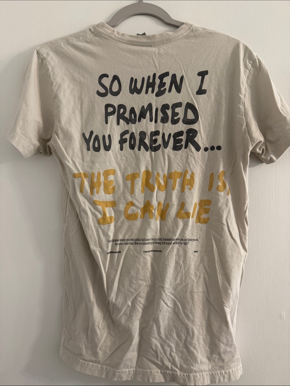 Women’s Kameron Marlowe Short Sleeve T-Shirt - Beige - Picture 4 of 5